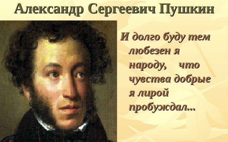 День рождение писателя А.С.Пушкина